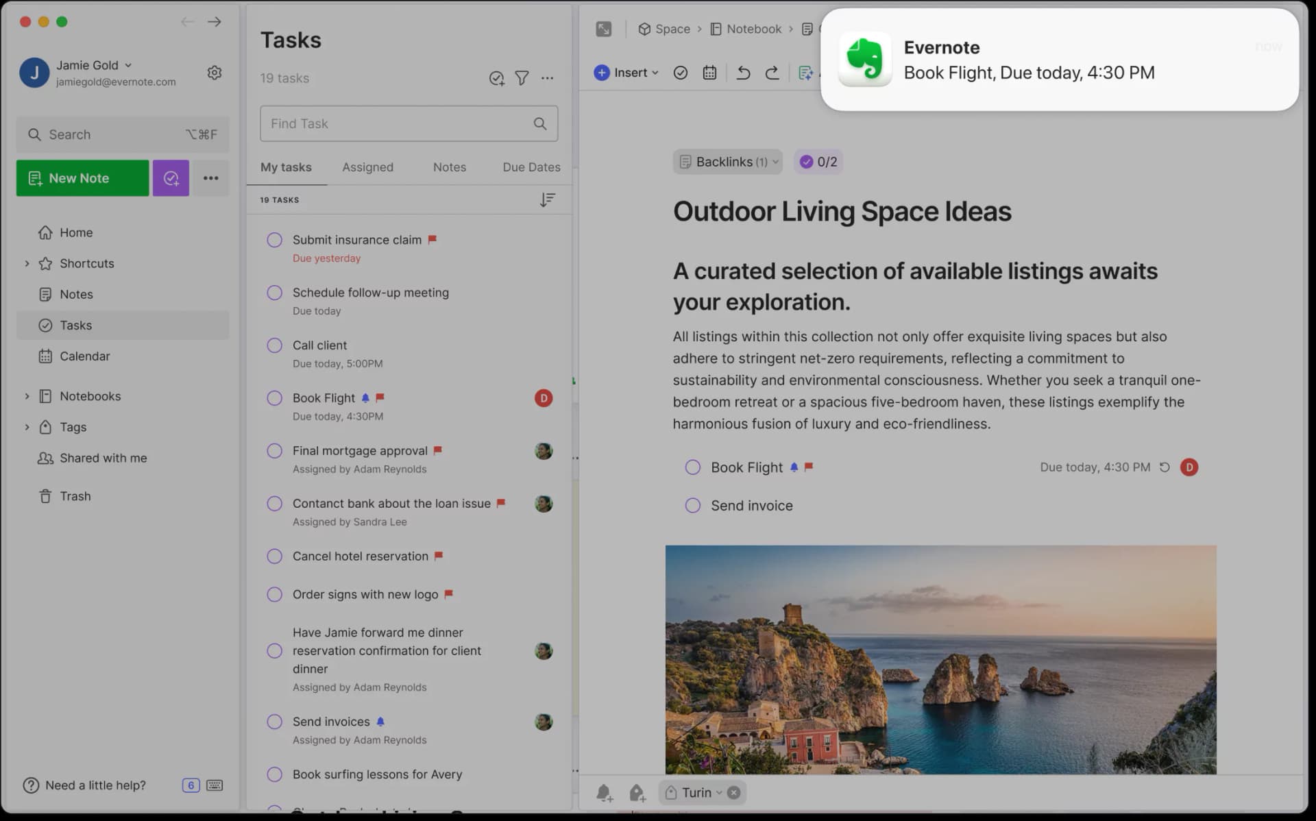 A UI rappresentation of tasks-get-alerts