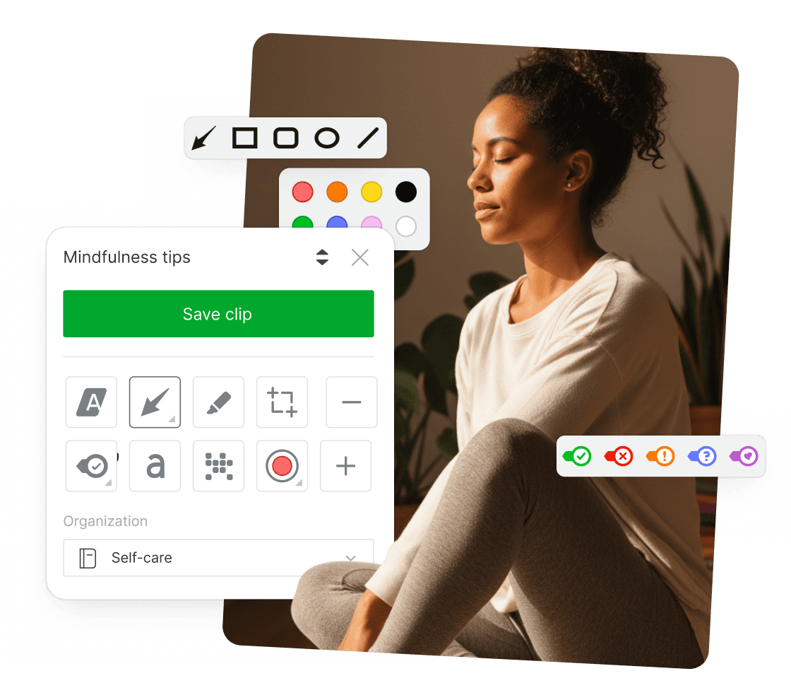 A UI rappresentation of customize-screenshots